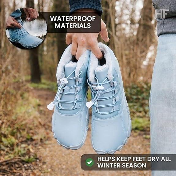 imageCaspar Pro HF  Nonslip and Comfortable Winter Barefoot Shoes Provide Warmth and Support Walking Boots For Women Men UnisexDark Blue