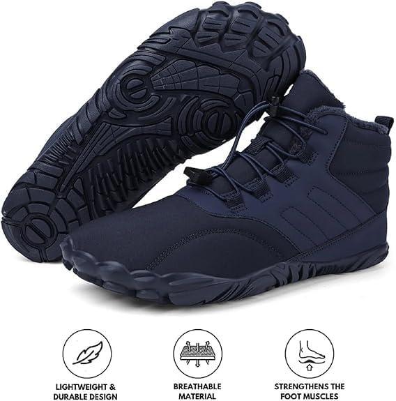 imageCaspar Pro HF  Nonslip and Comfortable Winter Barefoot Shoes Provide Warmth and Support Walking Boots For Women Men UnisexDark Blue