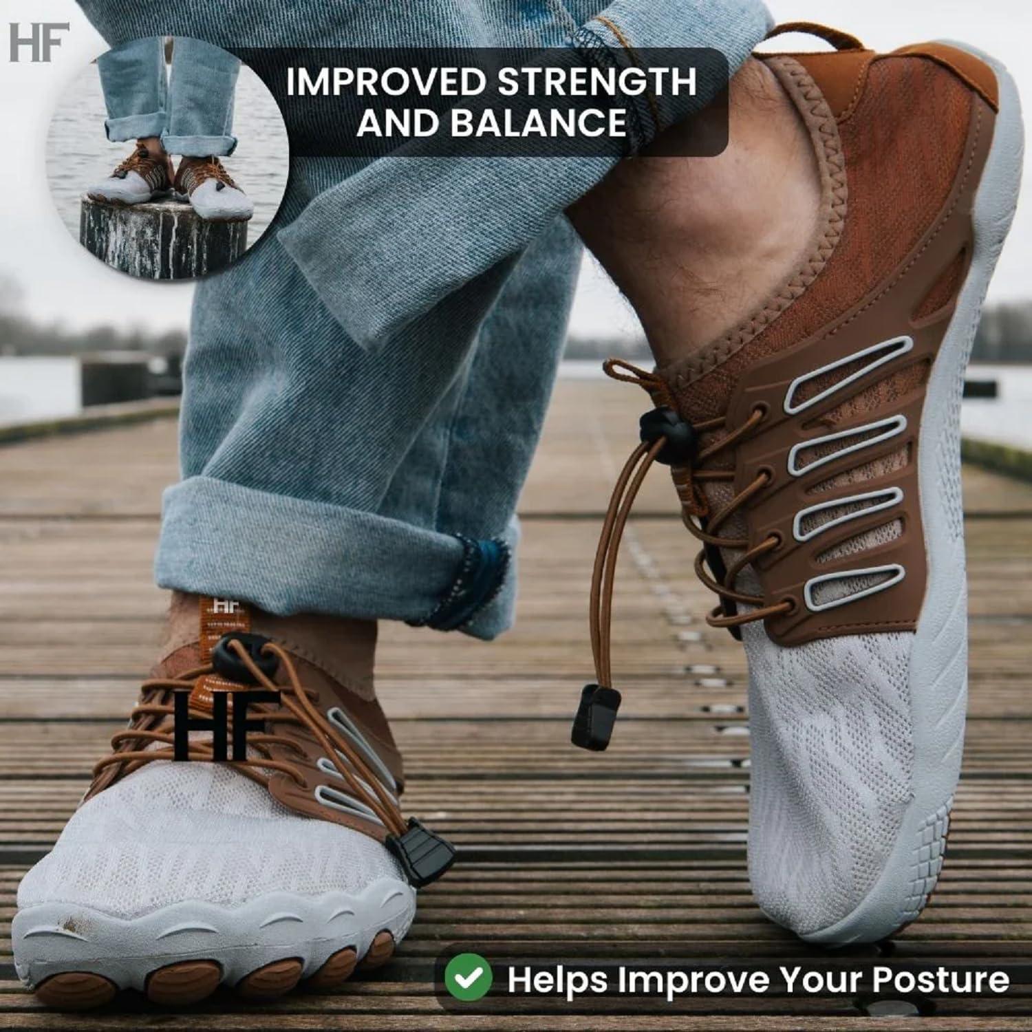 imageColson Pro Barefoot Shoes for Men ampamp Women  Lightweight NonSlip QuickDry Minimalist Shoes with Wide Toe Box Arch Support Flexible Thin Soles for Walking Running GymBrown