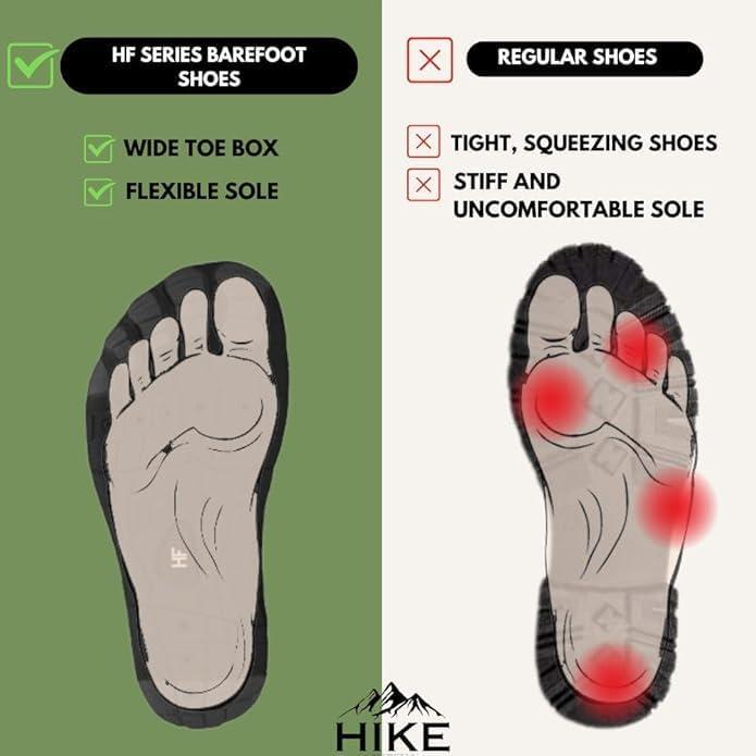 imageHF Active Barefoot Shoes  Wide Toe Box Arch Support Breathable Lightweight Flexible Minimalist Walking Shoes for Men ampamp WomenBlack