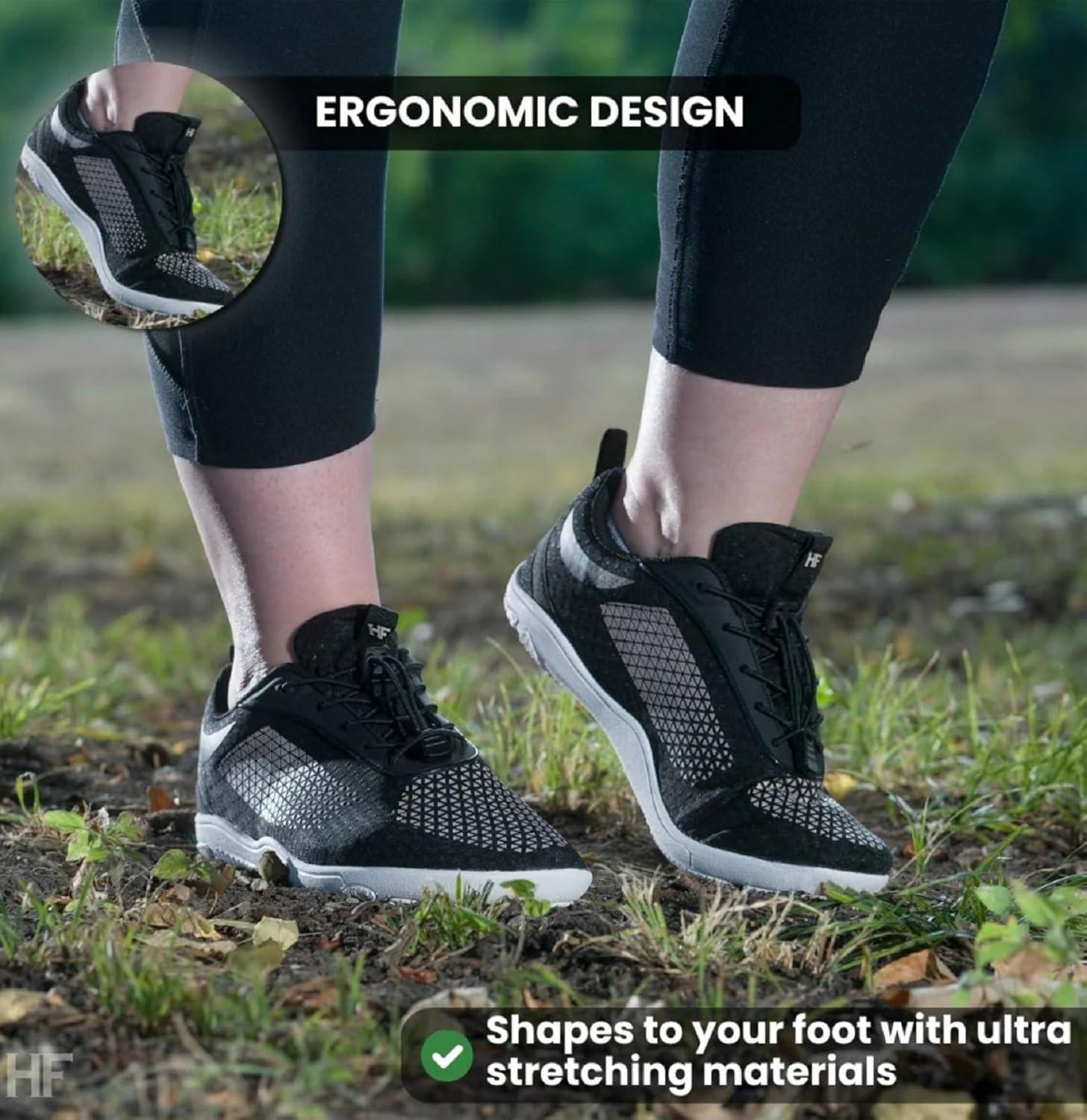 imageHF CloudLike Barefoot Shoes for Women ampamp Men  Minimalist Shoes for Women ArchSupport Breathable SplashProof Versatile Ergonomic PainRelief PostureImprovement Hiking Boots WomensWhite