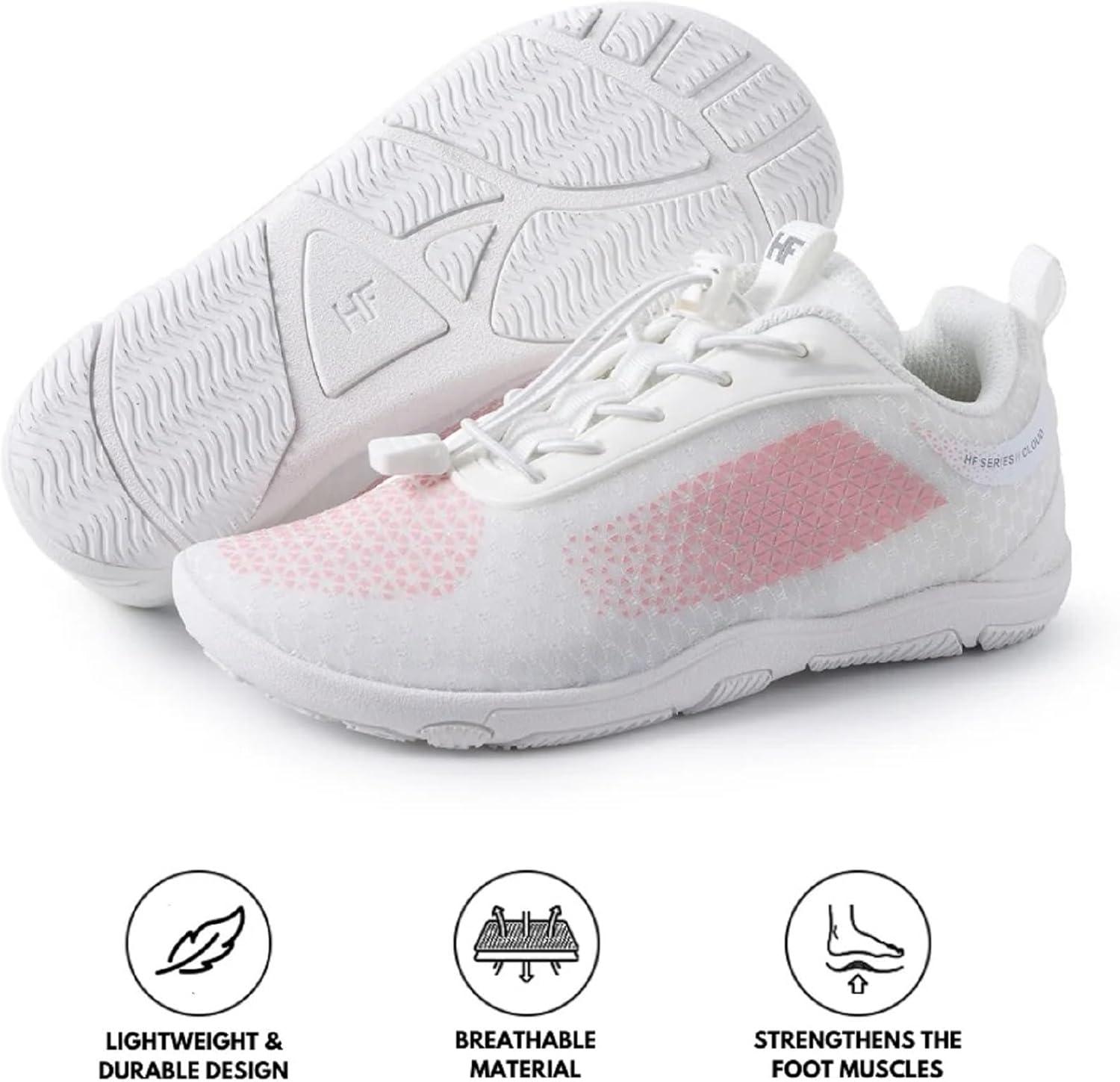 imageHF CloudLike Barefoot Shoes for Women ampamp Men  Minimalist Shoes for Women ArchSupport Breathable SplashProof Versatile Ergonomic PainRelief PostureImprovement Hiking Boots WomensWhite