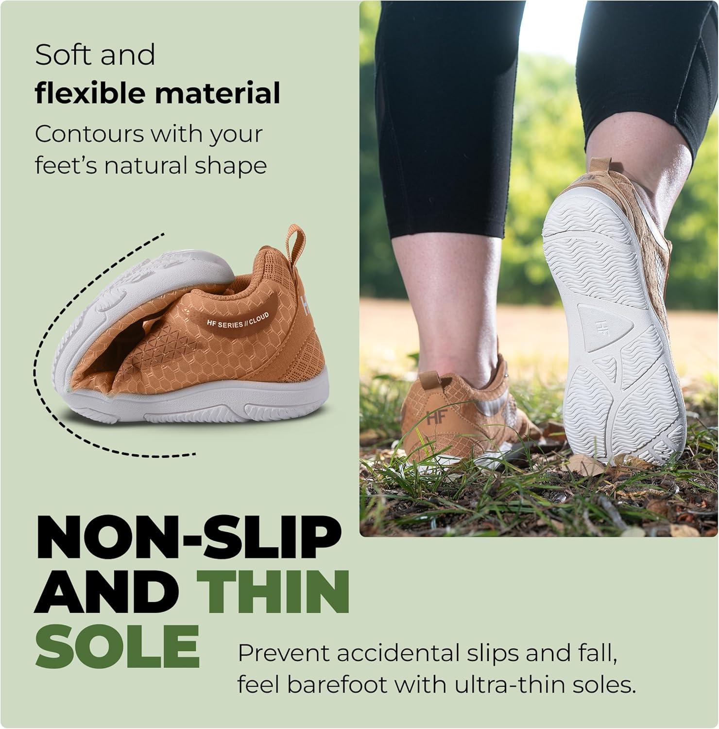 imageHF CloudLike Barefoot Shoes for Women ampamp Men  Minimalist Shoes for Women ArchSupport Breathable SplashProof Versatile Ergonomic PainRelief PostureImprovement Hiking Boots WomensBlue
