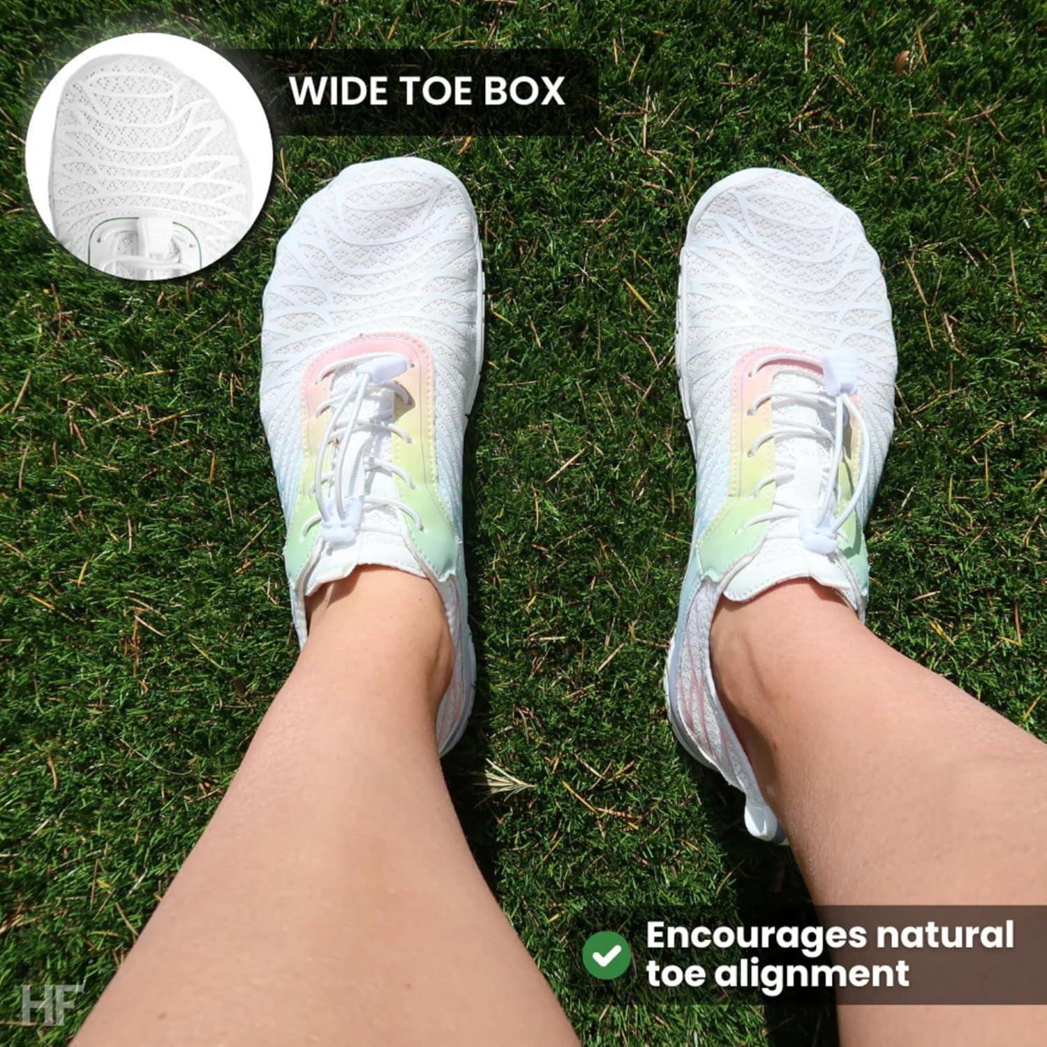 imageHF Signature Healthy ampamp NonSlip Breathable Barefoot Shoes Flexible Lightweight Daily Wear Walking Shoes UnisexArmy Green