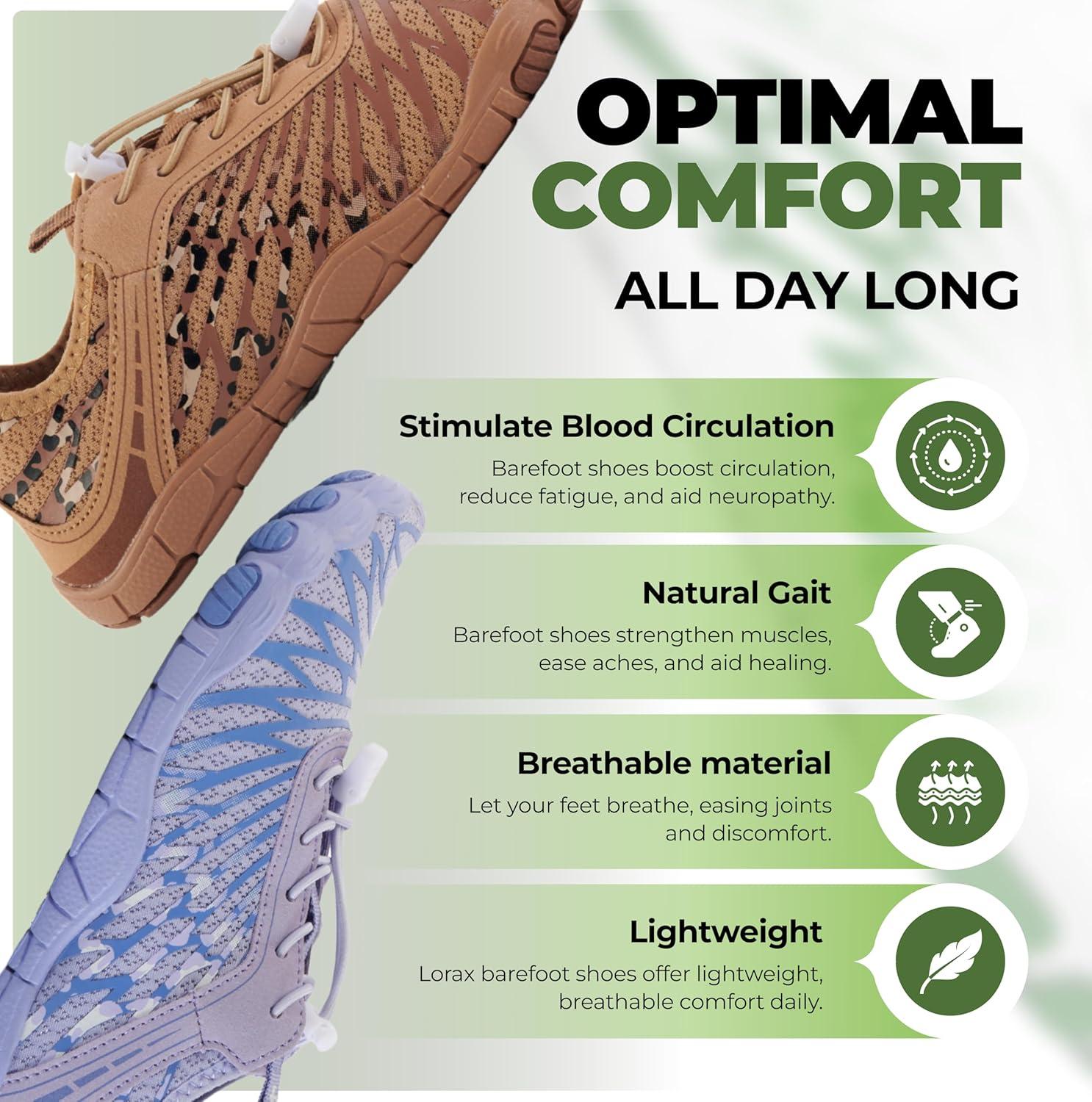 imageHF Signature Healthy ampamp NonSlip Breathable Barefoot Shoes Flexible Lightweight Daily Wear Walking Shoes UnisexLavender