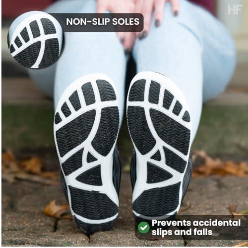 imageHF Winter Barefoot Boots  Ergonomic Supportive Winter Barefoot Shoes ZeroDrop Sole Wide Toe Box Innovative Design Walking Boots UnisexWhiteGray