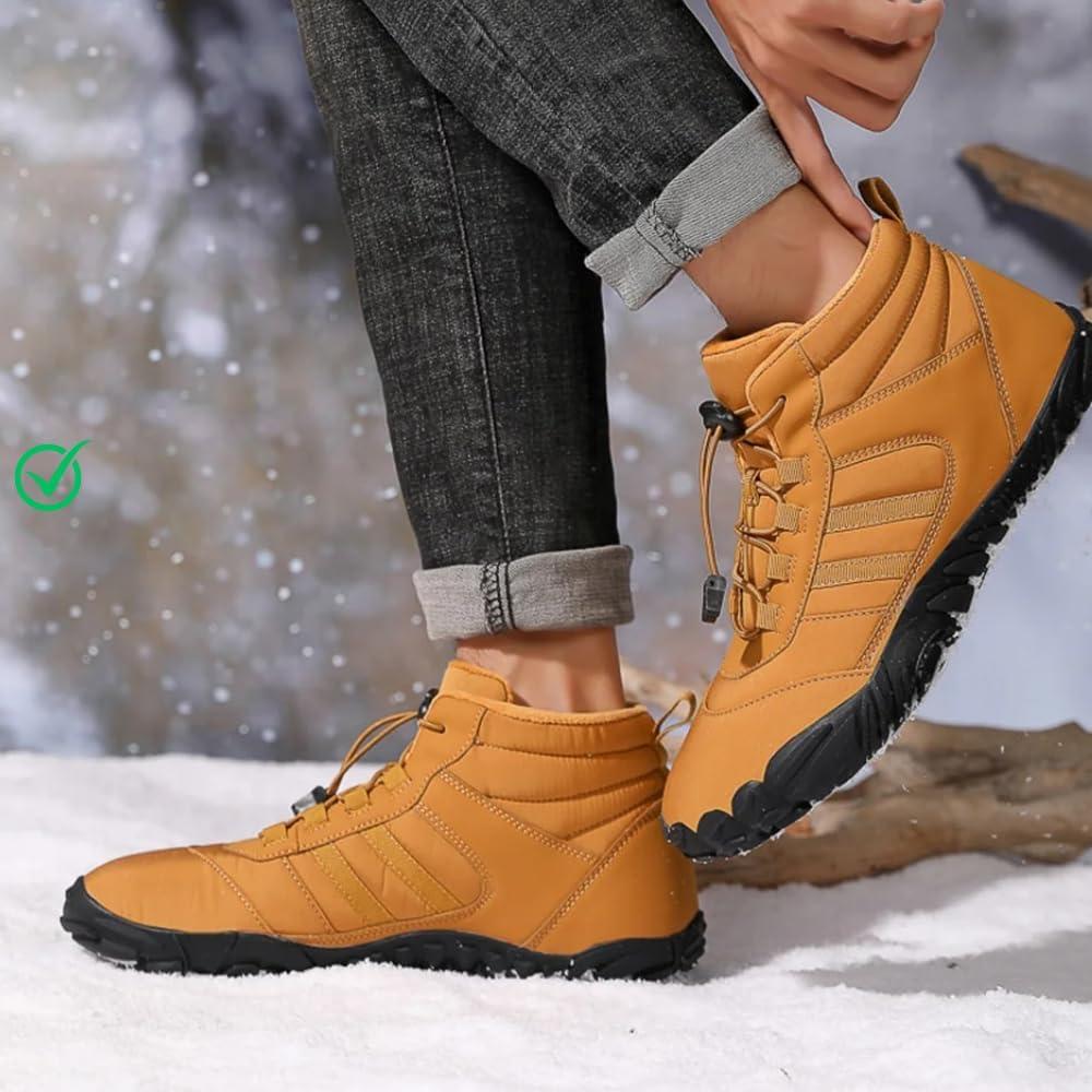 imageKasdava Pro Barefoot Winter Boots  Unisex WaterResistant NonSlip Shoes with Zero Drop Sole ampamp Wide Toe Box for Outdoor Trail ampamp SnowGrey