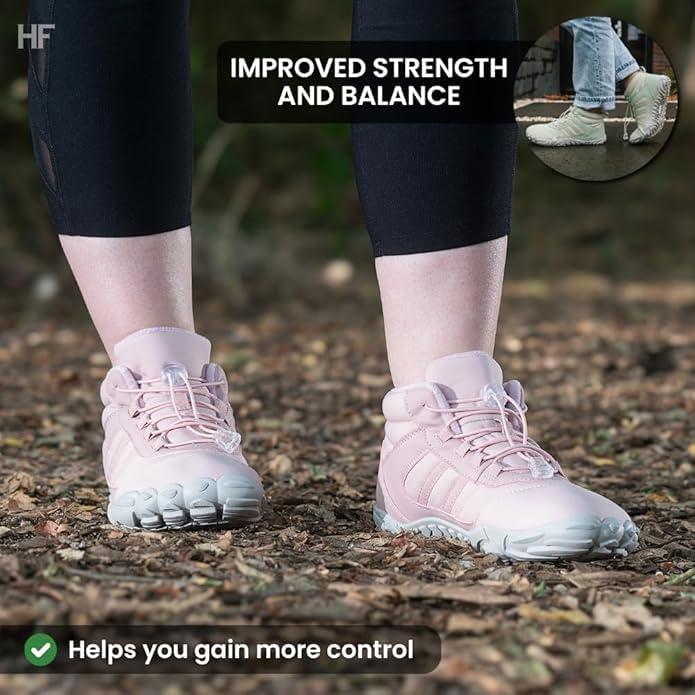 imageKasdava Pro Barefoot Winter Boots  Unisex WaterResistant NonSlip Shoes with Zero Drop Sole ampamp Wide Toe Box for Outdoor Trail ampamp SnowPink