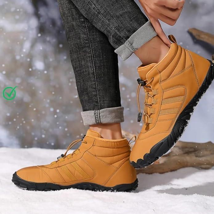 imageKasdava Pro Barefoot Winter Boots  Unisex WaterResistant NonSlip Shoes with Zero Drop Sole ampamp Wide Toe Box for Outdoor Trail ampamp SnowRed