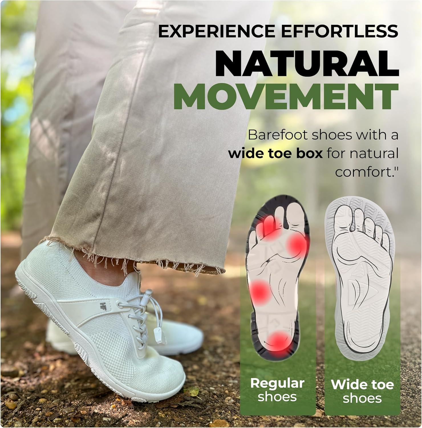imageTheora Pro HF  Ergonomic Supportive NonSlip Barefoot Shoes Wide Toe Box Durable Breathable Ultralight Walking Shoe for Women MenBlue
