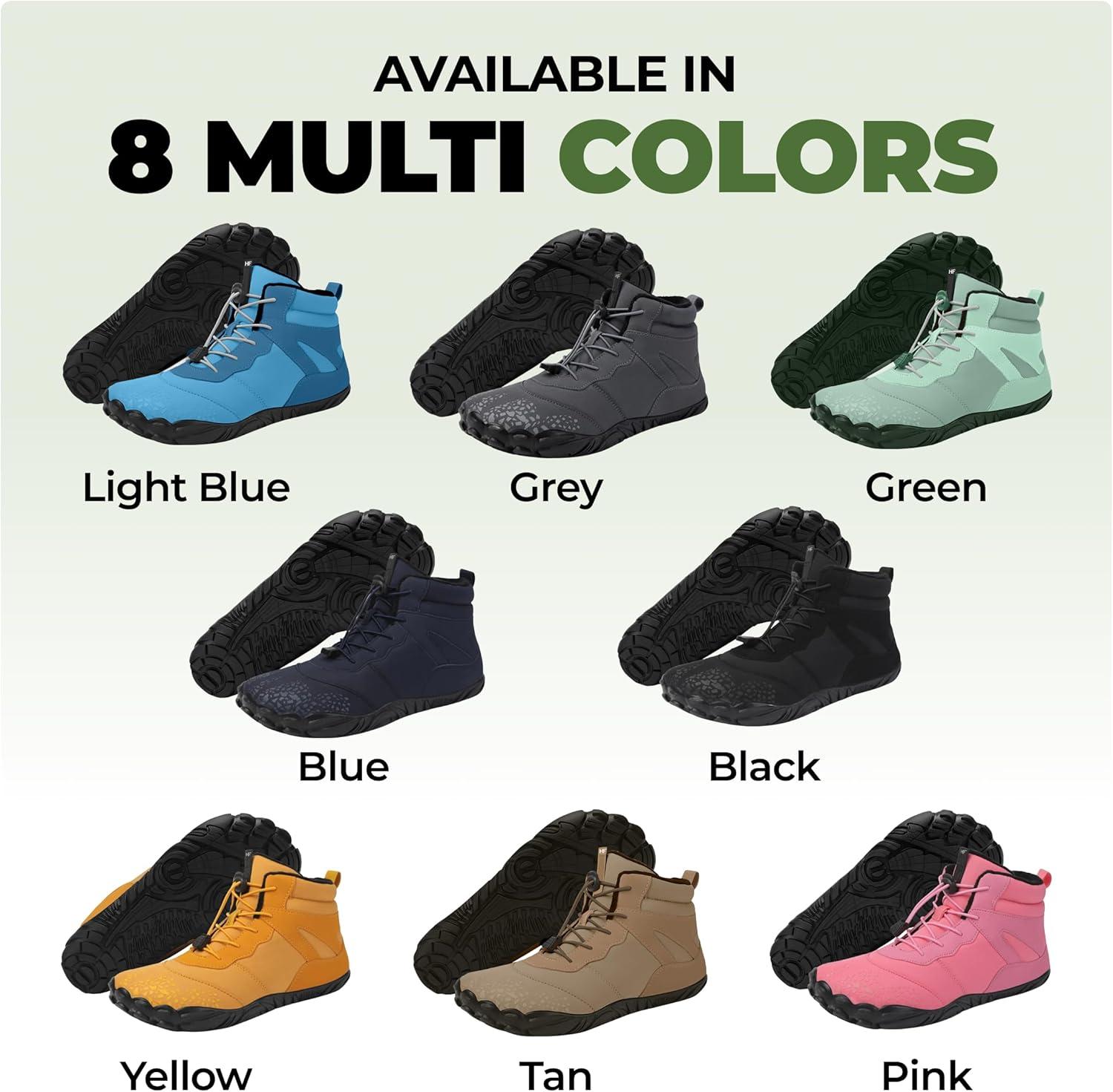imageVindra Flex Barefoot Winter Boots for Women ampamp Men  NonSlip Lightweight Wide Toe Box Minimalist Walking Shoes for Healthy Foot PostureTan