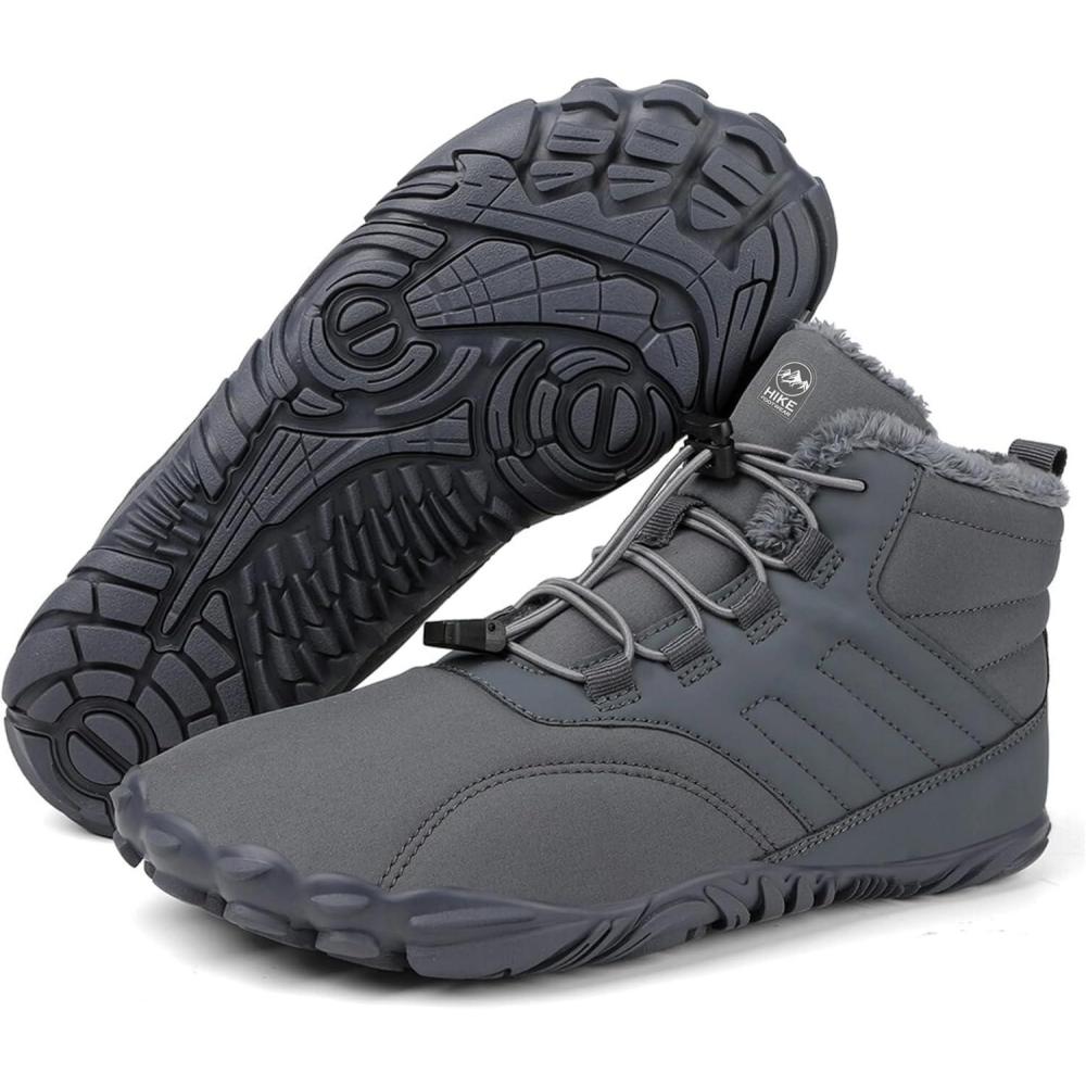 imageCaspar Pro HF  Nonslip and Comfortable Winter Barefoot Shoes Provide Warmth and Support Walking Boots For Women Men UnisexGrey