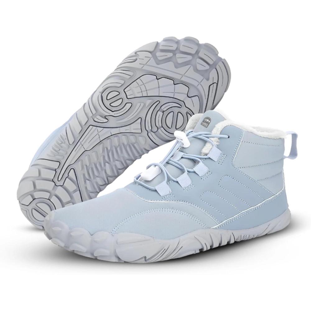 imageCaspar Pro HF  Nonslip and Comfortable Winter Barefoot Shoes Provide Warmth and Support Walking Boots For Women Men UnisexLight Blue