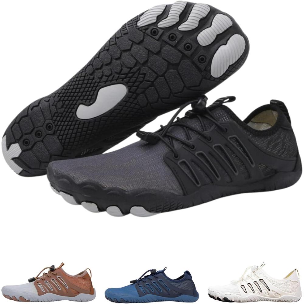 imageColson Pro Barefoot Shoes for Men ampamp Women  Lightweight NonSlip QuickDry Minimalist Shoes with Wide Toe Box Arch Support Flexible Thin Soles for Walking Running GymBlack