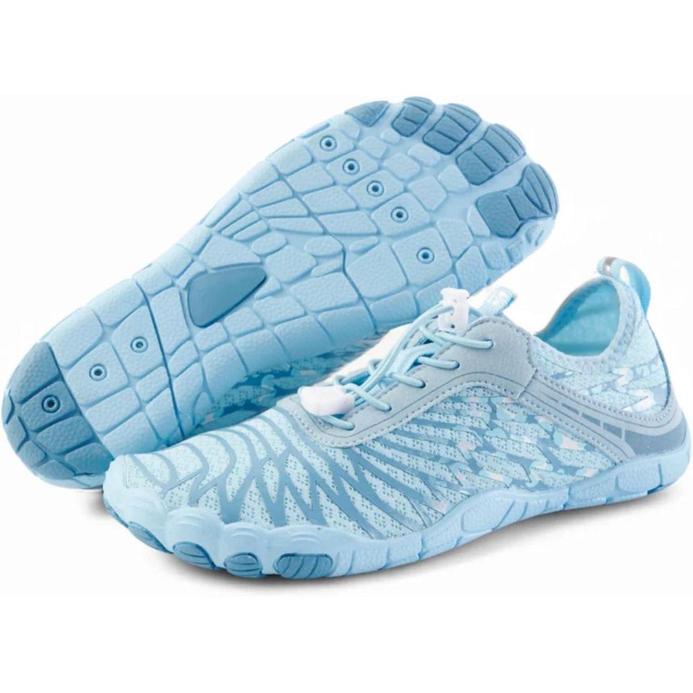 imageHF Signature Healthy ampamp NonSlip Breathable Barefoot Shoes Flexible Lightweight Daily Wear Walking Shoes UnisexIcy Blue