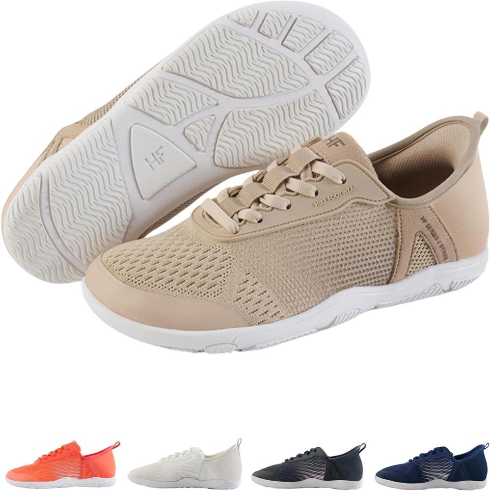 imageHF Stride  HandsOff ampamp Ergonomic Barefoot Shoes Thin Sole ampamp UltraLight Effortless Wear UnisexBeige