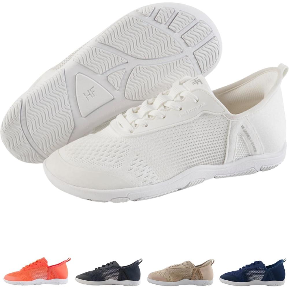 imageHF Stride  HandsOff ampamp Ergonomic Barefoot Shoes Thin Sole ampamp UltraLight Effortless Wear UnisexWhite