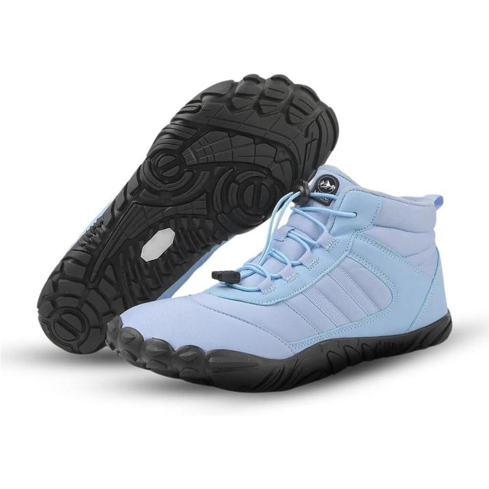 imageKasdava Pro Barefoot Winter Boots  Unisex WaterResistant NonSlip Shoes with Zero Drop Sole ampamp Wide Toe Box for Outdoor Trail ampamp SnowBlue