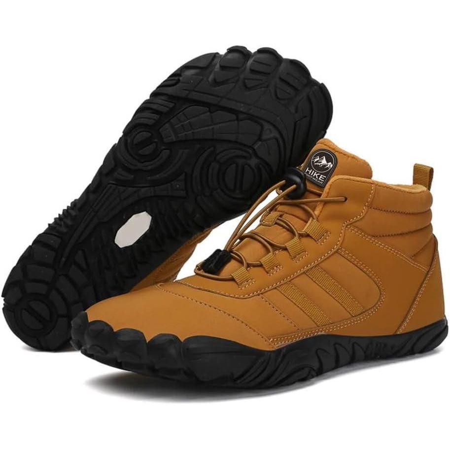 imageKasdava Pro Barefoot Winter Boots  Unisex WaterResistant NonSlip Shoes with Zero Drop Sole ampamp Wide Toe Box for Outdoor Trail ampamp SnowBrown