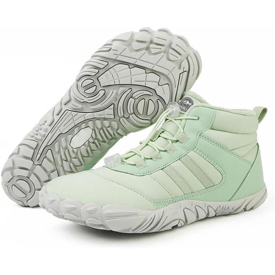 imageKasdava Pro Barefoot Winter Boots  Unisex WaterResistant NonSlip Shoes with Zero Drop Sole ampamp Wide Toe Box for Outdoor Trail ampamp SnowGreen
