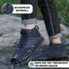 Caspar Pro HF – Non-slip and Comfortable Winter Barefoot Shoes Provide Warmth and Support, Walking Boots For Women Men Unisex(Black)