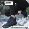 Caspar Pro HF – Non-slip and Comfortable Winter Barefoot Shoes Provide Warmth and Support, Walking Boots For Women Men Unisex(Black)