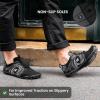 HF Active Barefoot Shoes – Wide Toe Box, Arch Support, Breathable, Lightweight, Flexible Minimalist Walking Shoes for Men & Women(Black)
