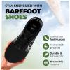 HF Active Barefoot Shoes – Wide Toe Box, Arch Support, Breathable, Lightweight, Flexible Minimalist Walking Shoes for Men & Women(White)