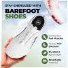HF Signature Healthy & Non-Slip Breathable Barefoot Shoes, Flexible Lightweight Daily Wear Walking Shoes Unisex(White/Green)
