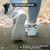 HF Winter Barefoot Boots – Ergonomic Supportive Winter Barefoot Shoes, Zero-Drop Sole, Wide Toe Box Innovative Design Walking Boots Unisex(White/Blue)