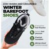 HF Azura Ergonomic Supportive Unisex Barefoot Shoes Winter Boots – Wide Toe Box, Minimalist Zero‑Drop Sole, Breathable & Splash‑Proof(Grey)