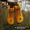 Kasdava Pro Barefoot Winter Boots – Unisex Water-Resistant, Non-Slip Shoes with Zero Drop Sole & Wide Toe Box for Outdoor, Trail & Snow(Brown)