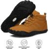 Kasdava Pro Barefoot Winter Boots – Unisex Water-Resistant, Non-Slip Shoes with Zero Drop Sole & Wide Toe Box for Outdoor, Trail & Snow(Brown)