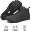 Kasdava Pro Barefoot Winter Boots – Unisex Water-Resistant, Non-Slip Shoes with Zero Drop Sole & Wide Toe Box for Outdoor, Trail & Snow(Grey)