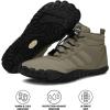 Kasdava Pro Barefoot Winter Boots – Unisex Water-Resistant, Non-Slip Shoes with Zero Drop Sole & Wide Toe Box for Outdoor, Trail & Snow(Khaki)
