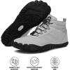 Kasdava Pro Barefoot Winter Boots – Unisex Water-Resistant, Non-Slip Shoes with Zero Drop Sole & Wide Toe Box for Outdoor, Trail & Snow(Light Gray)