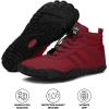 Kasdava Pro Barefoot Winter Boots – Unisex Water-Resistant, Non-Slip Shoes with Zero Drop Sole & Wide Toe Box for Outdoor, Trail & Snow(Red)