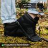 Vindra Flex Barefoot Winter Boots for Women & Men – Non-Slip, Lightweight, Wide Toe Box, Minimalist Walking Shoes for Healthy Foot Posture(Black)