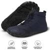 Vindra Flex Barefoot Winter Boots for Women & Men – Non-Slip, Lightweight, Wide Toe Box, Minimalist Walking Shoes for Healthy Foot Posture(Blue)