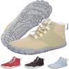 Caspar Pro HF – Non-slip and Comfortable Winter Barefoot Shoes Provide Warmth and Support, Walking Boots For Women Men Unisex(Beige)