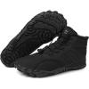 Caspar Pro HF – Non-slip and Comfortable Winter Barefoot Shoes Provide Warmth and Support, Walking Boots For Women Men Unisex(Black)