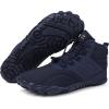 Caspar Pro HF – Non-slip and Comfortable Winter Barefoot Shoes Provide Warmth and Support, Walking Boots For Women Men Unisex(Dark Blue)