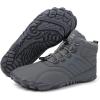 Caspar Pro HF – Non-slip and Comfortable Winter Barefoot Shoes Provide Warmth and Support, Walking Boots For Women Men Unisex(Grey)
