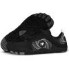 HF Active Barefoot Shoes – Wide Toe Box, Arch Support, Breathable, Lightweight, Flexible Minimalist Walking Shoes for Men & Women(Black)