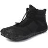 Vindra Flex Barefoot Winter Boots for Women & Men – Non-Slip, Lightweight, Wide Toe Box, Minimalist Walking Shoes for Healthy Foot Posture(Black)