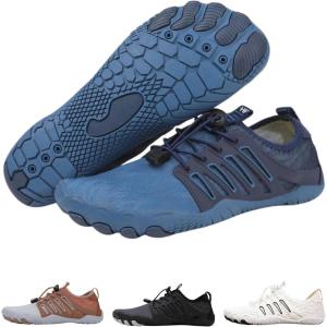 Colson Pro Barefoot Shoes for Men & Women – Lightweight, Non-Slip, Quick-Dry Minimalist Shoes with Wide Toe Box, Arch Support, Flexible Thin Soles for Walking, Running, Gym(Blue)