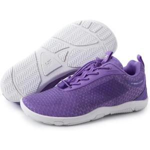 HF Cloud-Like Barefoot Shoes for Women & Men – Minimalist Shoes for Women, Arch-Support Breathable Splash-Proof Versatile Ergonomic Pain-Relief Posture-Improvement Hiking Boots Womens(Purple)