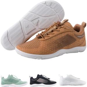 HF Cloud-Like Barefoot Shoes for Women & Men – Minimalist Shoes for Women, Arch-Support Breathable Splash-Proof Versatile Ergonomic Pain-Relief Posture-Improvement Hiking Boots Womens(Brown)