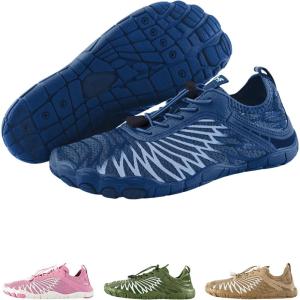 HF Signature Healthy & Non-Slip Breathable Barefoot Shoes, Flexible Lightweight Daily Wear Walking Shoes Unisex(Prussian Blue)