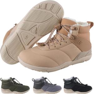 HF Azura Ergonomic Supportive Unisex Barefoot Shoes Winter Boots – Wide Toe Box, Minimalist Zero‑Drop Sole, Breathable & Splash‑Proof(Beige)